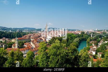 Bern Schweiz Stadtbild Tagesansicht Stockfoto