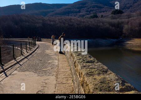 Panta de Sante Fe de Montseny, Katalonien Stockfoto