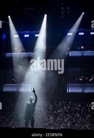 Stormzy Schlagzeilen Tag 3, Freitagabend bei Glastonbury 2019 Stockfoto