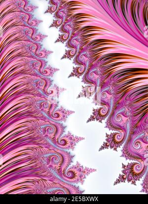 Abstrakter psychedelischer Hintergrund mit Regenbogenfarben Stockfoto