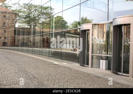 Nürnberg, Juli 20,2019: Neues Museum, Staatliches Museum für Kunst und Design in Nürnberg Stockfoto