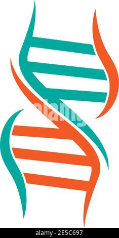 DNA, genetische Zeichen Logo Symbol Design Vektor Illustration Stock Vektor