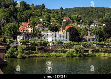 Deutschland Altstadt - Heidelberg ist eine alte Universitätsstadt und liegt am Neckar im Südwesten Deutschlands. Heidelberg liegt im Rheintal Stockfoto