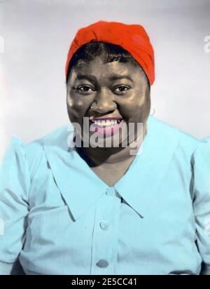 HATTIE McDaniel (1893-1952) amerikanische Filmschauspielerin, Sängerin und Komikerin in einem farbigen Werbestill für Gone With The Wind 1939. Stockfoto