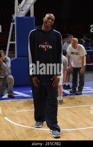 Vince Carter von den New Jersey Nets während der NBA Europe Live Tour 2008 in der Bercy Arena in Paris, Frankreich am 8. Oktober 2008. Foto von Mehdi Taamallah/Cameleon/ABACAPRESS.COM Stockfoto