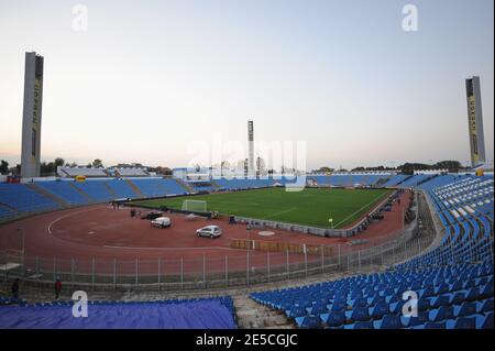 Ein Blick auf das Farul Stadion vor dem WM-Qualifying Fußballspiel, Rumänien gegen Frankreich in Constanta, Rumänien am 11. Oktober 2008. Foto von Steeve McMay/Cameleon/ABACAPRESS.COM Stockfoto