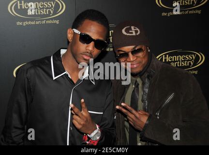 Rapper Fabolous und Sänger Ne-Yo kommen am 15. Oktober 2008 zum Hennessy Artistry Finale in der Gotham Hall in New York City, NY, USA. Foto von S.Vlasic/ABACAPRESS.COM Stockfoto