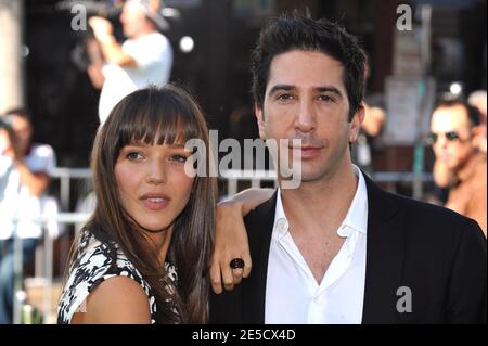 David Schwimmer und Zoe Buckman nehmen an der Premiere von "Madagascar: Escape 2 Africa" Teil, die am 26. Oktober 2008 im Mann Village Theatre in Westwood in Los Angeles, CA, USA, stattfand. Foto von Lionel Hahn/ABACAPRESS.COM Stockfoto