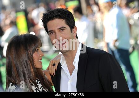 David Schwimmer und Zoe Buckman nehmen an der Premiere von "Madagascar: Escape 2 Africa" Teil, die am 26. Oktober 2008 im Mann Village Theatre in Westwood in Los Angeles, CA, USA, stattfand. Foto von Lionel Hahn/ABACAPRESS.COM Stockfoto