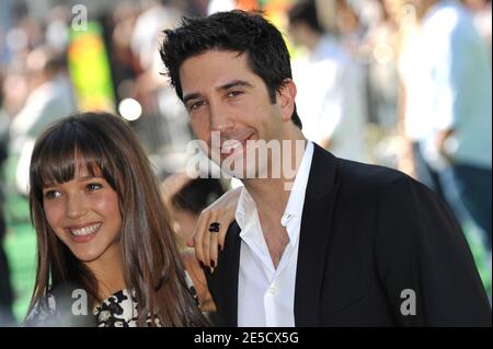 David Schwimmer und Zoe Buckman nehmen an der Premiere von "Madagascar: Escape 2 Africa" Teil, die am 26. Oktober 2008 im Mann Village Theatre in Westwood in Los Angeles, CA, USA, stattfand. Foto von Lionel Hahn/ABACAPRESS.COM Stockfoto