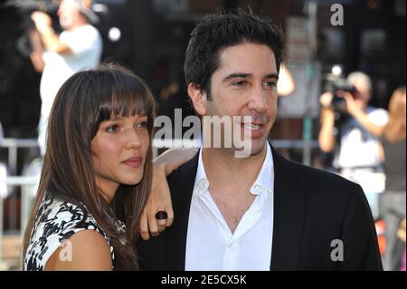 David Schwimmer und Zoe Buckman nehmen an der Premiere von "Madagascar: Escape 2 Africa" Teil, die am 26. Oktober 2008 im Mann Village Theatre in Westwood in Los Angeles, CA, USA, stattfand. Foto von Lionel Hahn/ABACAPRESS.COM Stockfoto