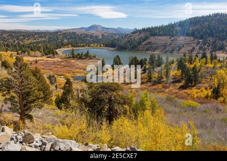 Luftaufnahme des Red Lake in Lake Tahoe bei Nevada, USA Stockfoto