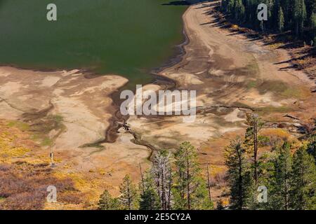 Luftaufnahme des Red Lake in Lake Tahoe bei Nevada, USA Stockfoto