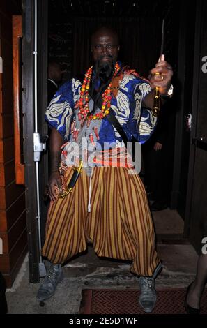 Singer Seal Teilnahme an der 9. Jährlichen Halloween-Party in 1 Oak in New York City, NY, USA am 31. Oktober 2008. Foto von Gregorio Binuya/ABACAPRESS.COM Stockfoto