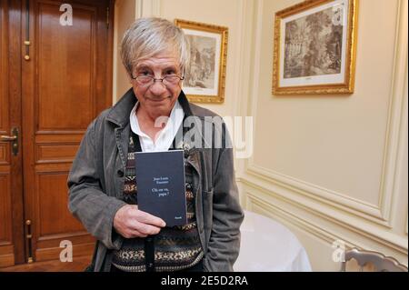 Der französische Schriftsteller Jean-Louis Fournier gewann den "Femina-Preis" während einer Zeremonie im Crillon Hotel in Paris, Frankreich am 3. November 2008. Foto von Mousse/ABACAPRESS.COM Stockfoto