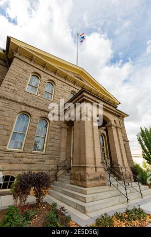 Außenansicht des Nevada State Museum in Carson City, Nevada Stockfoto