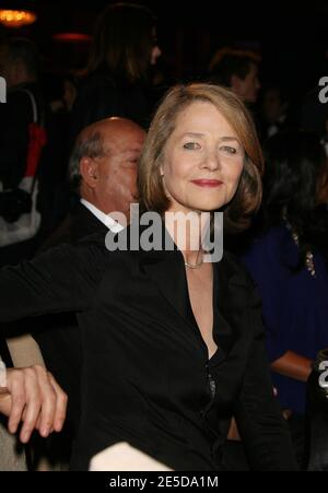 Schauspielerin Charlotte Rampling posiert während des Eröffnungsdinners zum 8. 'Marrakech Film Festival' in Marrakesch, Marokko am 14. November 2008. Foto von Denis Guignebourg/ABACAPRESS.COM Stockfoto