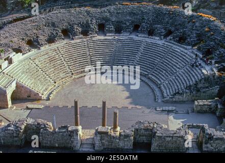 Luftaufnahme Beit Shean römisches Amphitheater Nordisraelisch. Stockfoto