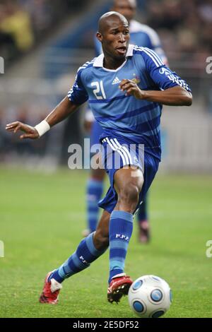 Der französische Rod Fanni während des Internationalen Freundschaftsspiel, Frankreich gegen Uruguay bei der 'Stade de France' in Saint-Denis bei Paris, Frankreich am 19. November 2008. Das Spiel endete in einem Unentschieden von 0-0. Foto von Malkon/Cameleon/ABACAPRESS.COM Stockfoto