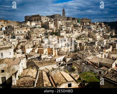 Stadtbild, Matera, Basilikata, Italien Stockfoto