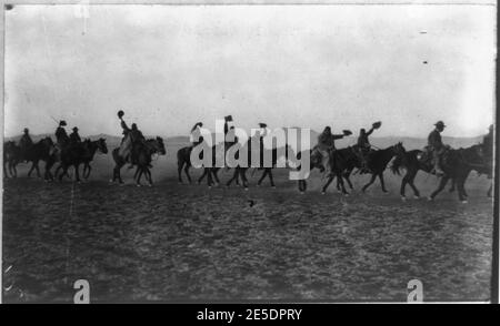 Mexiko - USA Kampagne gegen Villa - 1916. Us-Soldaten auf der mexikanischen Grenze Stockfoto