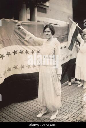 Alice Paul (1885-1977), amerikanische Frauenrechtlerin, Frauenrechtlerin, Portrait, Harris & Ewing, 1920 Stockfoto