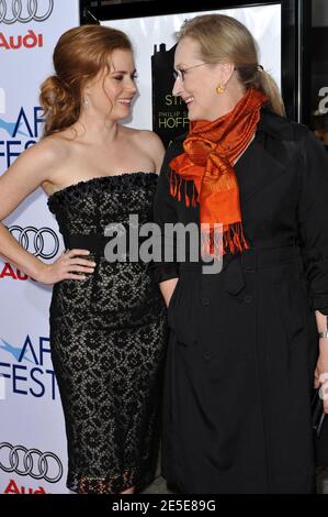 Meryl Streep und Amy Adams besuchen die AFI Fest Eröffnungsnacht Galavorstellung von 'Dutt' in den Arclight Cinemas in Hollywood. Los Angeles, 30. Oktober 2008. (Im Bild: Meryl Streep, Amy Adams). Foto von Lionel Hahn/ABACAPRESS.COM Stockfoto
