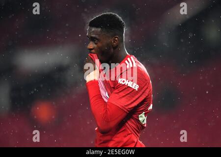 Manchester, Großbritannien, 27. Januar 2021. Manchester United's Axel Tuanzebe. Credit Anthony Devlin/Alamy Live News Stockfoto