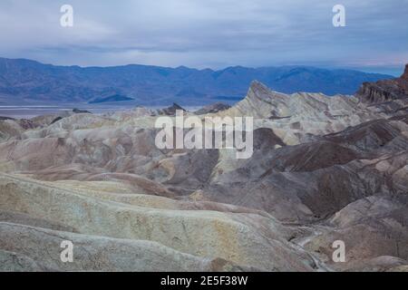 Manly Beacon (Manly Peak), Zabriskie Point, Death Valley National Park, Kalifornien Stockfoto