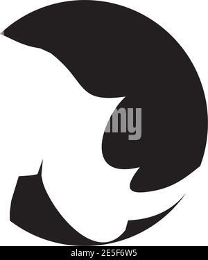 Rhino Tier Logo Design Vektor-Vorlage Stock Vektor