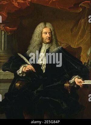 Michel Robert Le Peletier des Forts von Hyacinthe Rigaud. Stockfoto