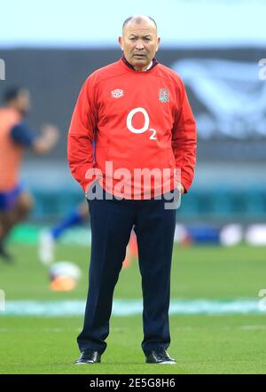 Datei Foto vom 6-12-2020 von England Cheftrainer Eddie Jones. Ausgabedatum: Donnerstag, 28. Januar 2021. Stockfoto