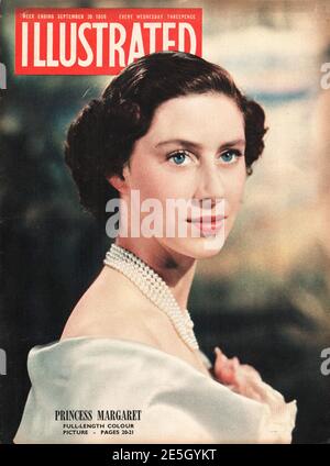 1950 Illustrierte Prinzessin Margaret Stockfoto