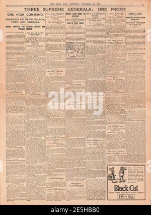 1917 Die Mail Rapallo Konferenz Stockfoto