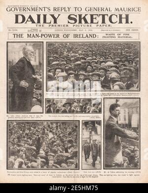 1918 Daily Sketch Irischer Nationalist John Dillon Stockfoto