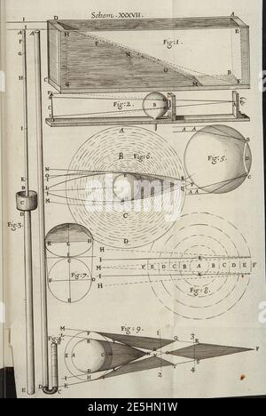 Micrographia Schem 37. Stockfoto