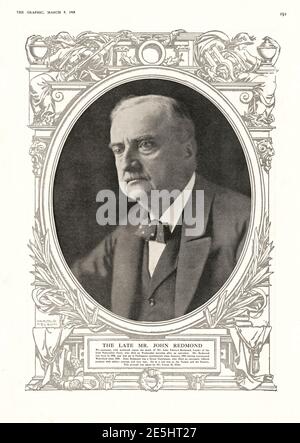 1918 der grafische Tod von John Redmond MP Stockfoto