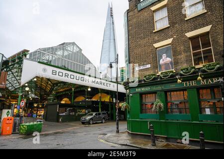 Park Street, London SE1 in der Nähe des Borough Market Stockfoto