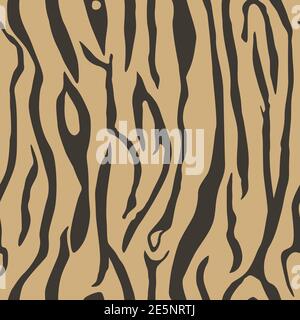Nahtloses, Sich Wiederholendes Tiger-Muster. Perfekt für Arten Kleidung drucken, Tapeten, Hintergrund etc. Stock Vektor