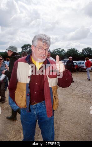 Rolf Harris Backstage beim Glastonbury Festival 2000 Stockfoto