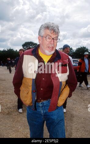Rolf Harris Backstage beim Glastonbury Festival 2000 Stockfoto