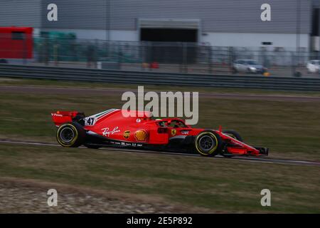 Fiorano, Italien. Januar 2021. #47 Mick Schumacher, Haas, Ferrari Driver Accademia fahren den Ferrari SF71H in Fiorano, Modena. Kredit: Unabhängige Fotoagentur/Alamy Live Nachrichten Stockfoto