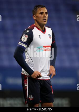 Aktenfoto vom 13-11-2020 von Bolton Wanderers' Antoni Sarcevic. Ausgabedatum: Donnerstag, 28. Januar 2021. Stockfoto
