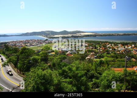 Vista da Lagoa da Conceição - Florianópolis Ü Brasilien Stockfoto