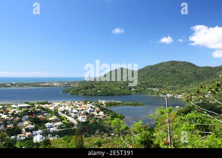 Vista da Lagoa da Conceição - Florianópolis Ü Brasilien Stockfoto