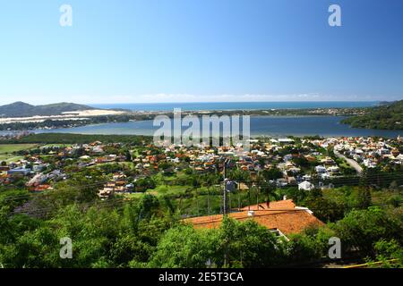 Vista da Lagoa da Conceição - Florianópolis Ü Brasilien Stockfoto