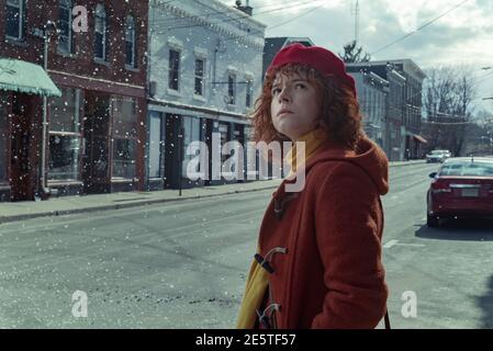 JESSIE BUCKLEY IN I'M THINK OF END THINGS (2020), REGIE: CHARLIE KAUFMAN. Kredit: Wahrscheinliche Geschichte / Projective Testing Service / Album Stockfoto