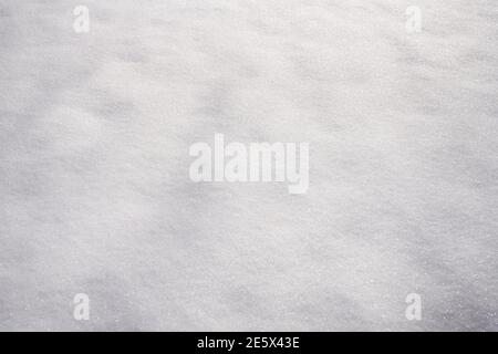 Die Textur der Schneeoberfläche Stockfoto