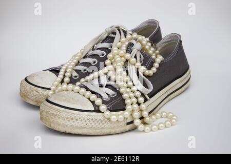 Chucks und Perlen 2021 Stockfoto