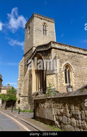 St Peter-in-the-East Church, eine Kirche aus dem 12th. Jahrhundert in der Queen's Lane (heute geweihte und College-Bibliothek Edmund Hall, Oxford, Oxfordshire, Großbritannien. Stockfoto